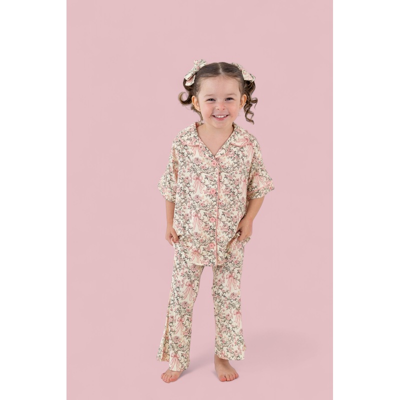 VICTORIAN BLOOM DREAM GIRL’S FLARE SET