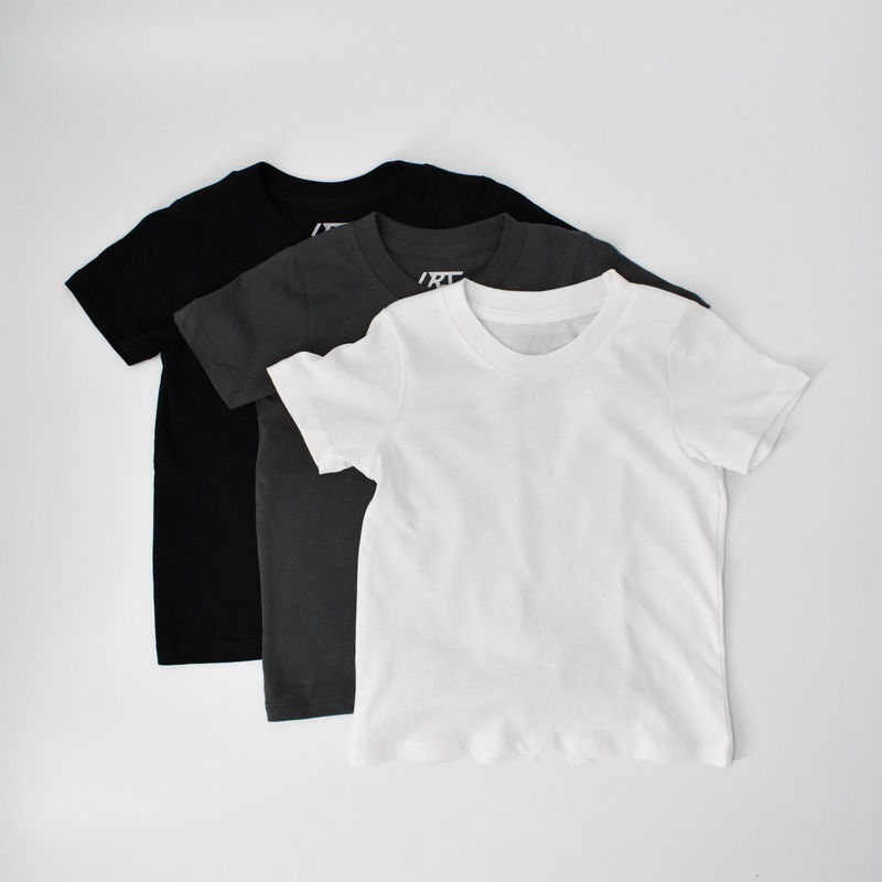 3-PACK RAD ORGANICS TEES – MONOCHROME