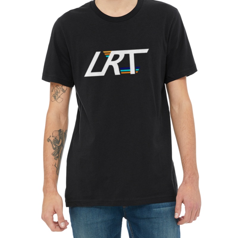 ADULT LRT WINGED LOGO TEE|XS|S|M|L|XL|Black