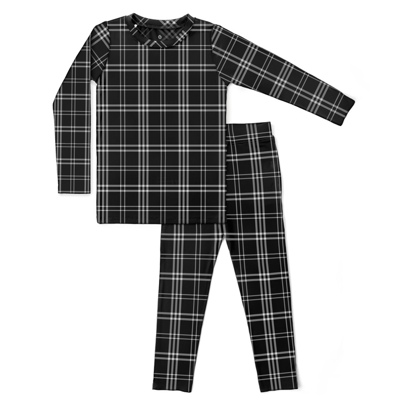 Black Plaid Two-Piece Set|2T|3T|4T|5/6Y|7/8Y|9/10Y