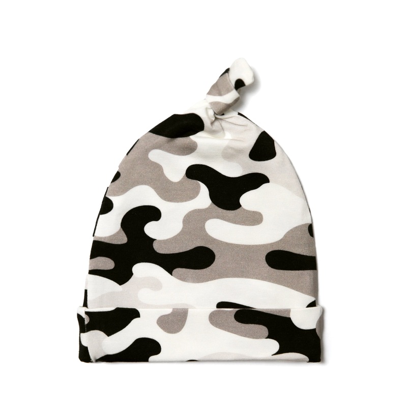 Light Camo Knotted Beanie