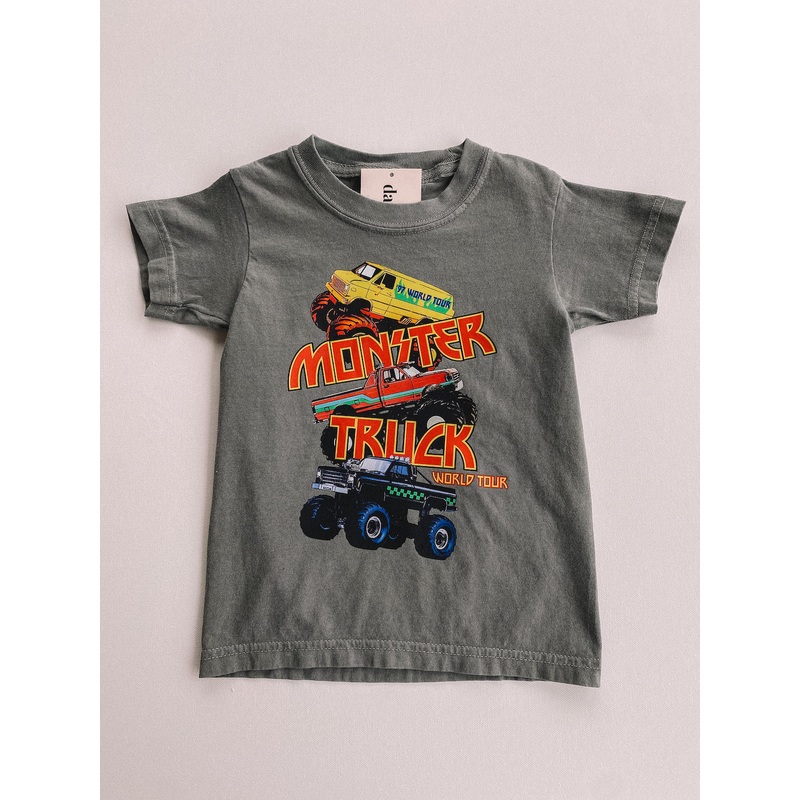 monster truck world tour tee|2-3Y (XXS)|4-5Y (XS)|6-8Y (S)