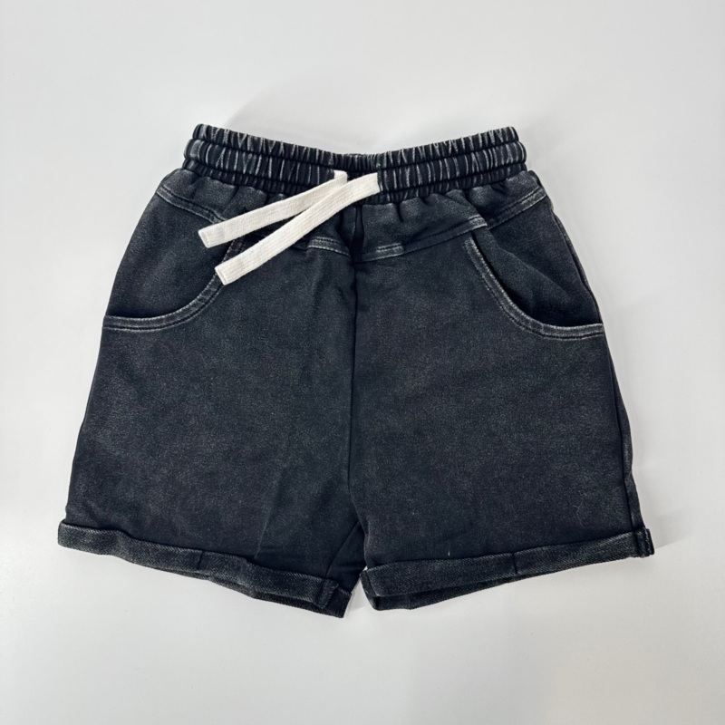 [PRE-ORDER] VINTAGE WASH SHORTS – BLACK