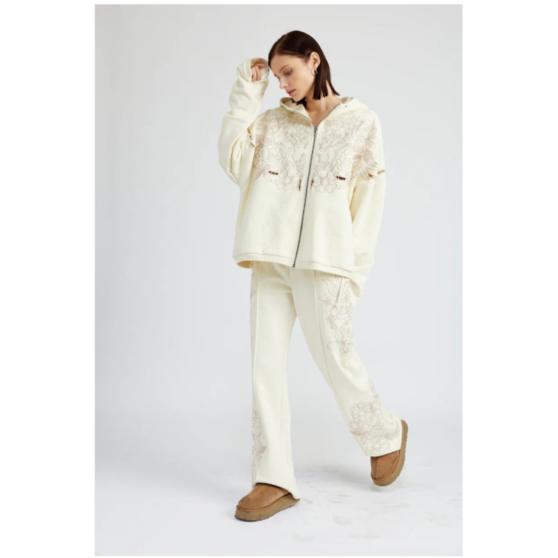 Romilla Embroidered Sweat Pants