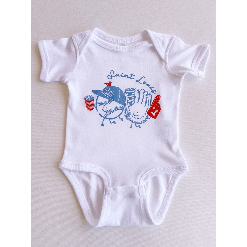 stl baseball buds onesie|0-3M|3-6M|6-12M|12-18M