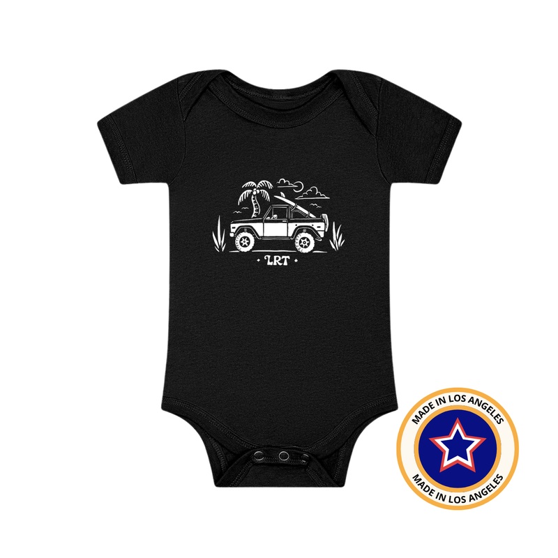 THE BRONCO OLD SCHOOL ONESIE – BLACK