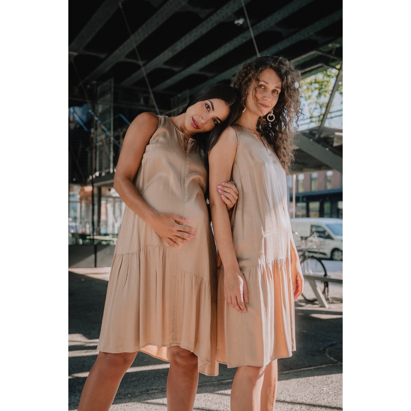 The Violette Dress|XS|S|M|L|XL|Mustard Yellow|Beige