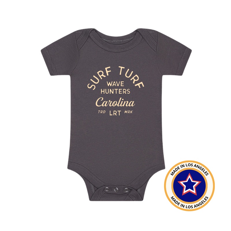 THE WAVE HUNTER ONESIE – GREY|0-3M|3-6M|6-12M|12-18M|18-24M