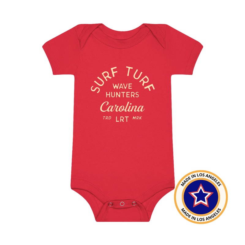 THE WAVE HUNTER ONESIE – RED|0-3M|3-6M|6-12M|12-18M|18-24M