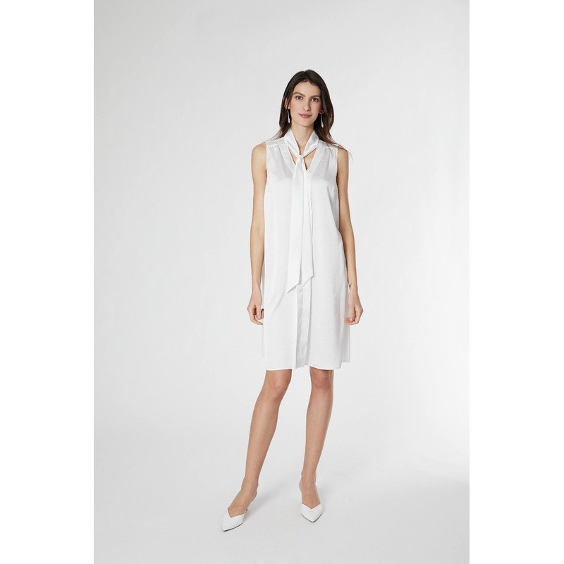 The Zena Dress|Satin White|Satin Black|XS|S|M|L|XL