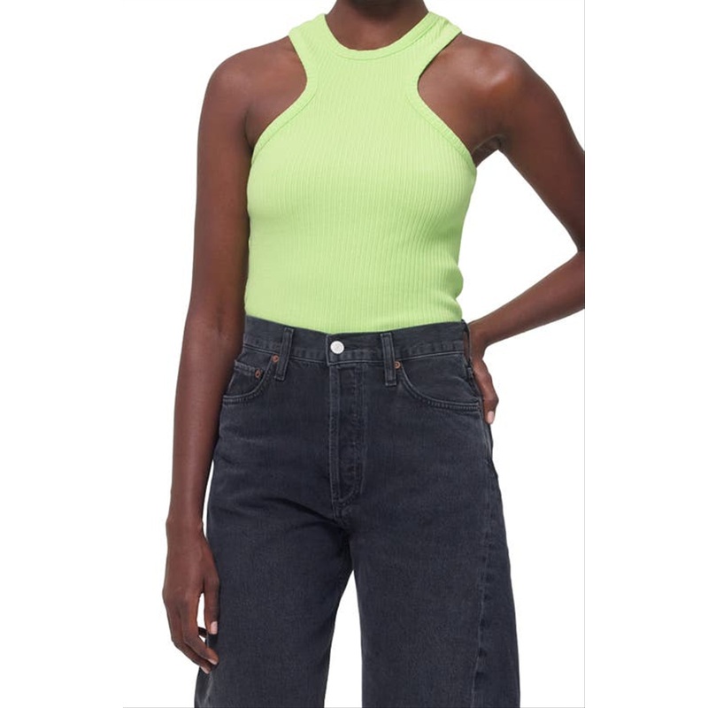 Agolde Size Small Organic Cotton Tank in Fuji