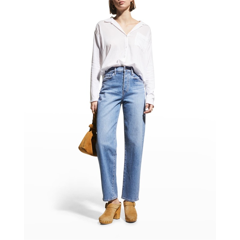 Blake Classic Straight-Leg Jeans Amethyst Size 32