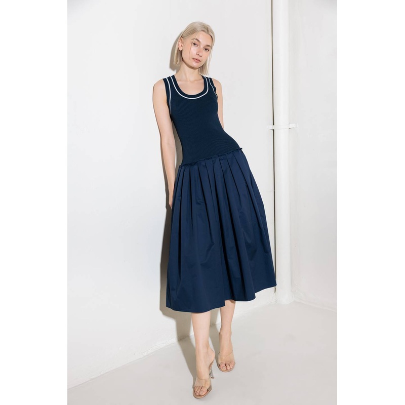 CELEBRATE EVERYDAY NAVY SWEATER TOP AND SKIRT SET
