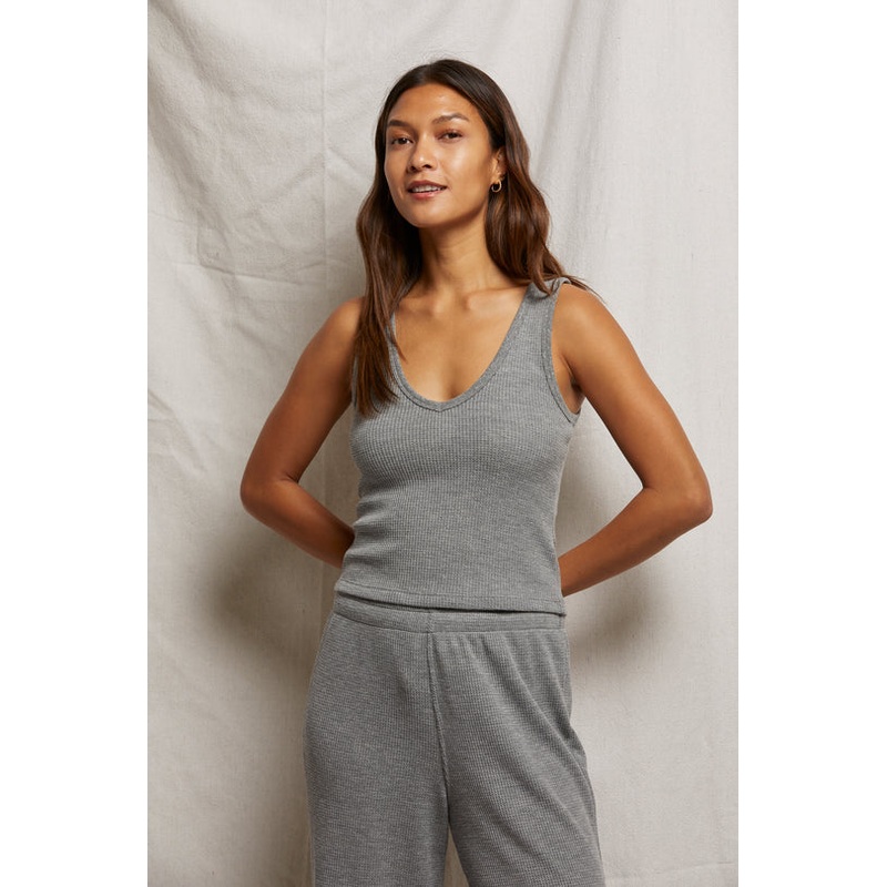 Hazel Waffle Tank|Extra small|Small|Medium|Large