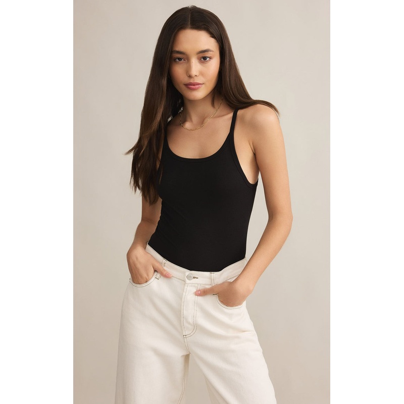 Second Skin Racer Tank – Black