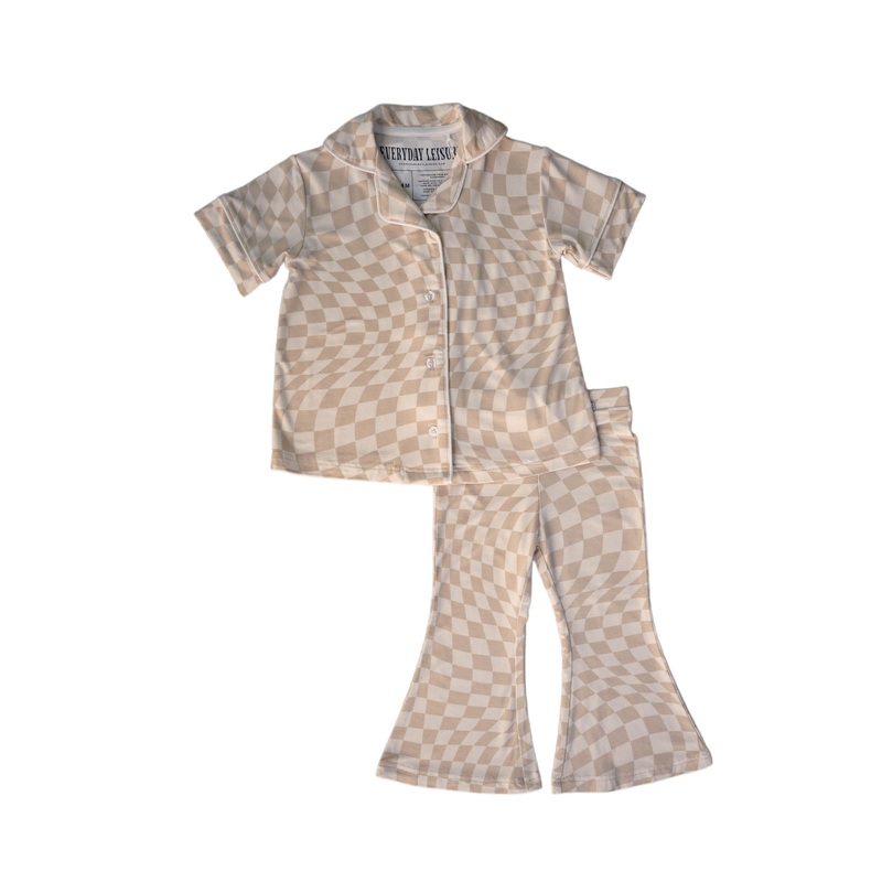 Wavy Checker | Girl’s Flare Set