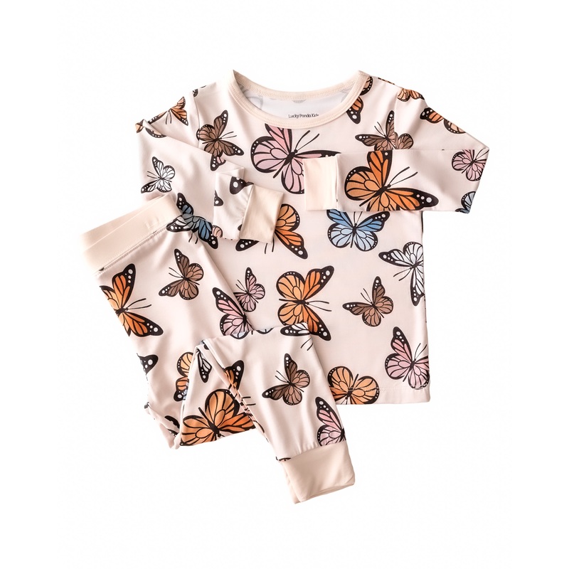 Bamboo Two Piece Set | Butterflies