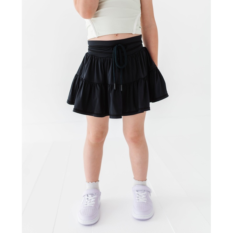 Black | 2-tiered Skort|12/18 months (*SHIPS JULY 15-25TH*)|18/24 months(*SHIPS JULY 15-25TH*)|2T (*SHIPS JULY 15-25TH*)|3T(*SHIPS JULY 15-25TH*)|4T (*SHIPS JULY 15-25TH*)|5T (*SHIPS JULY 15-25TH*)|6T (*SHIPS JULY 15-25TH*)|7 years (*SHIPS JULY 15-25TH*)|8