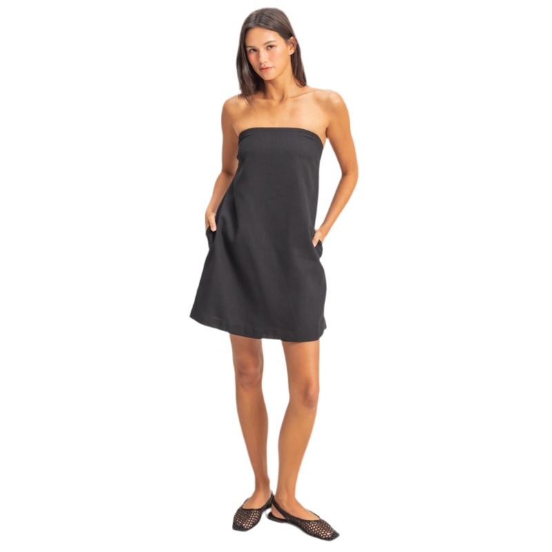 Delilah Linen Strapless Dress|Small|Medium|Large