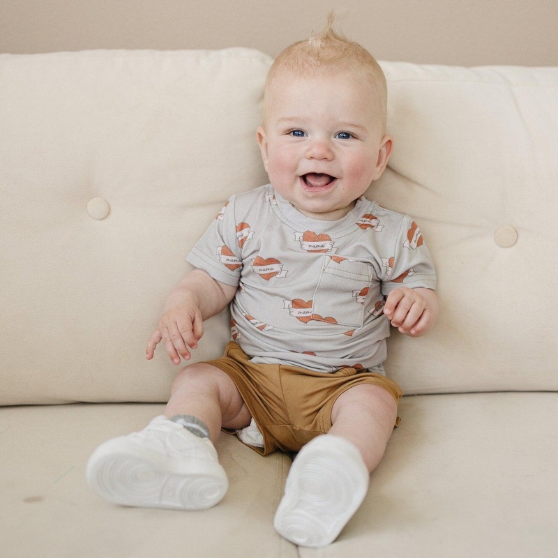 Mama Tattoo Hearts Bamboo Tee|0-3 months|3-6 months|6-12 months|12-18 months|18-24 months|2T|3T|4T|5|6