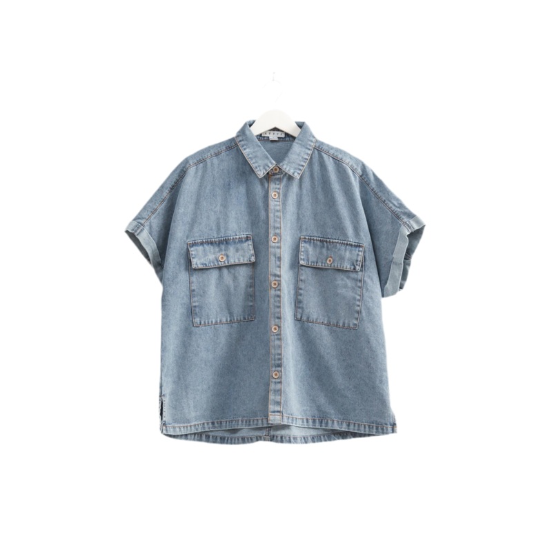 Oversized Denim Button up Top|Small|Medium|Large
