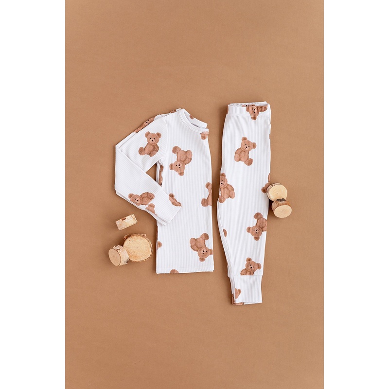 Ribbed Bear Two-Piece Long Set