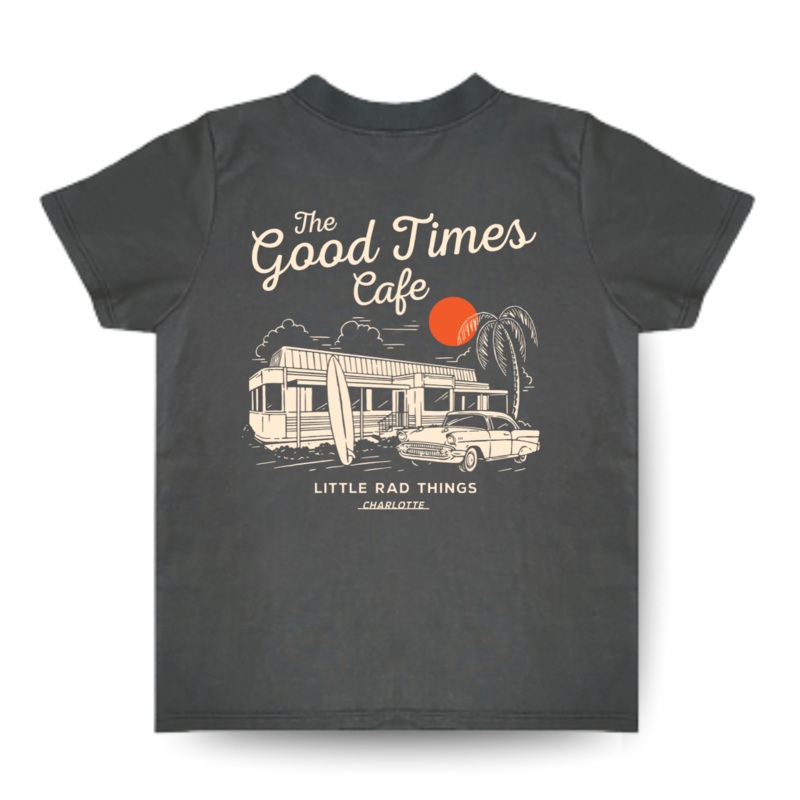 THE GOOD TIMES CAFE TEE|12/18M|18/24M|2/3T|3/4T|5/6T|7/8Y|9/10Y