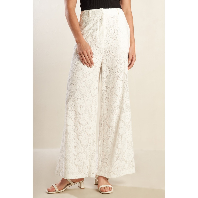WE TRUST YOU WOVEN LACE PANTS|WHITE|S|M|L