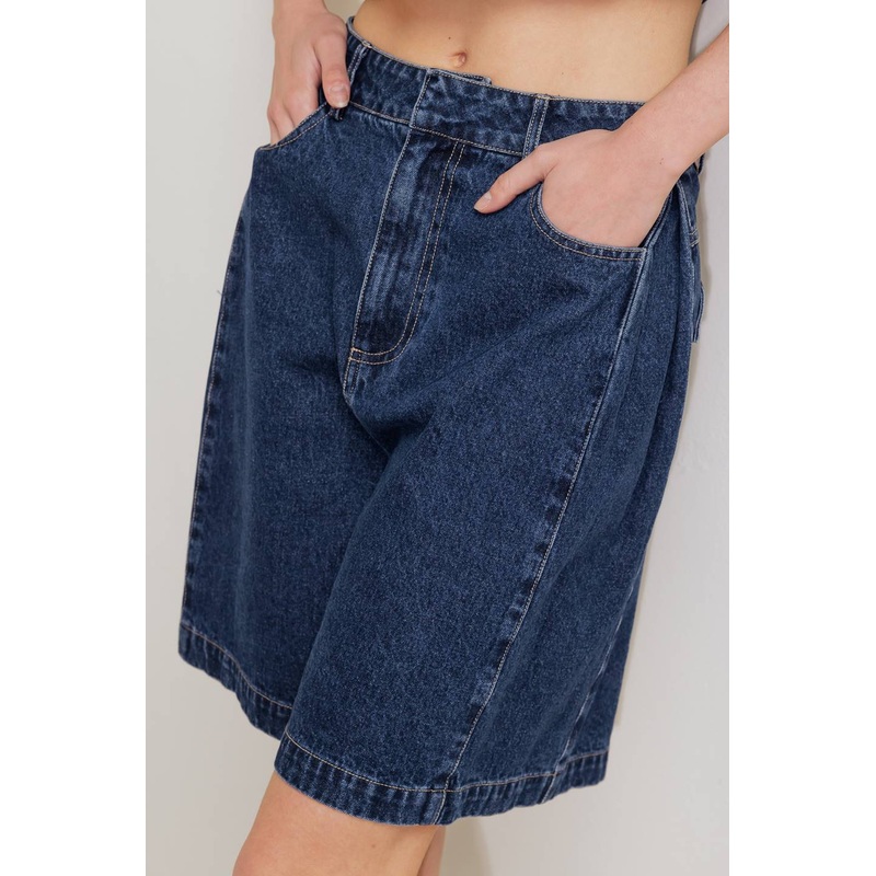 COFFEE PETAL DENIM SHORT|DENIM|S|M|L