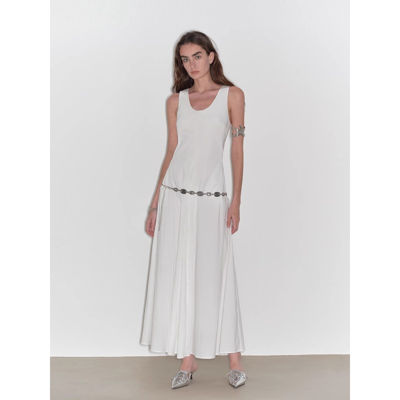 Lake Bled Vest Dress|S4-6|M8-10|L12-14|Off-White|Gray Black