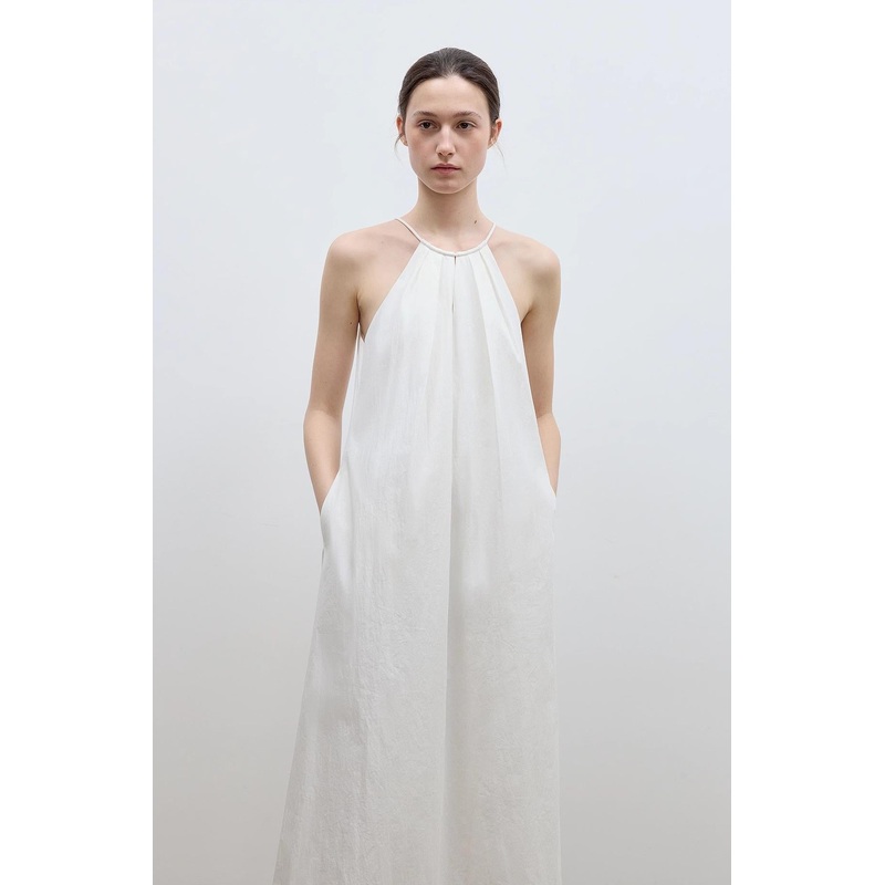 Minimalist Rule Halter Neck Dress