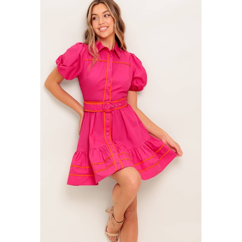 PARADISE FOUND WOVEN MINI DRESS