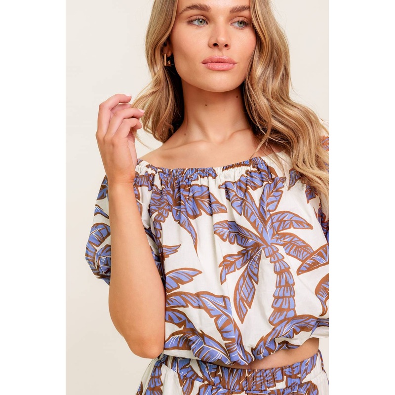 PETAL WALTZ WOVEN TOP|WHITE/CORAL|S|M|L