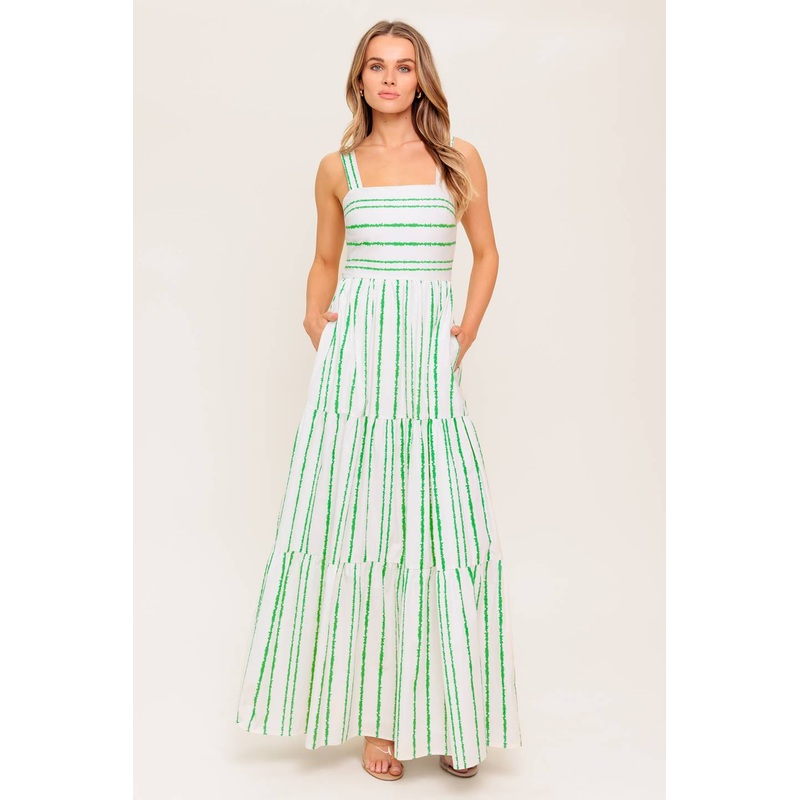 WILDFLOWER WALTZ  WOVEN MAXI DRESS