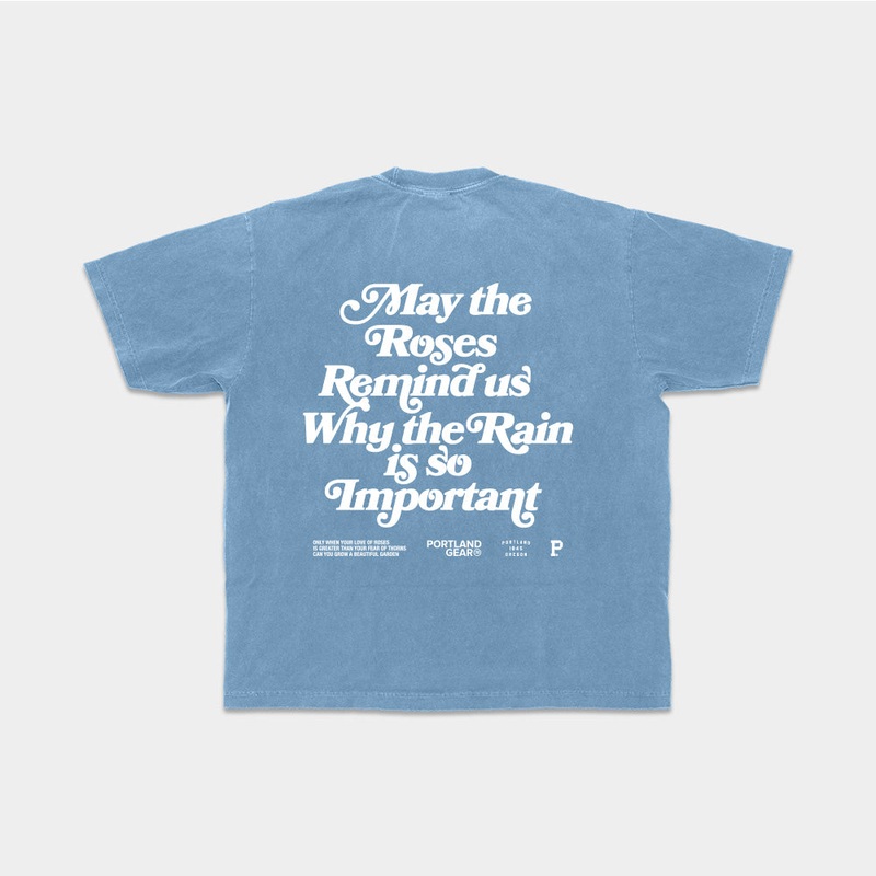 All-American Slogan Tee – Sky|Sky|XS|Small|Medium|Large|XL|2XL