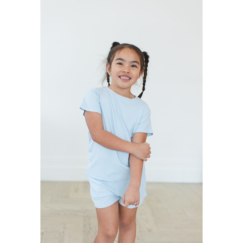 Baby Blue (ribbed) – Pocket Short Set