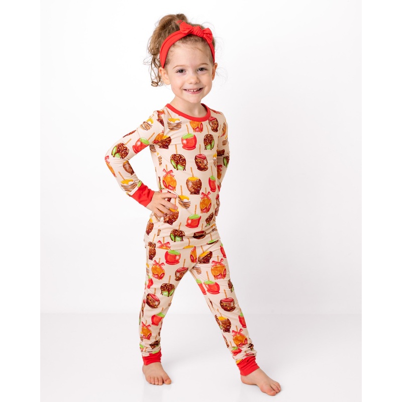 Candy Apples | Two-Piece Bamboo Long Sleeve Toddler & Kids Pajamas