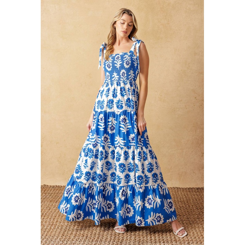 GLAMOUR IN MOTION WOVEN MAXI DRESS
