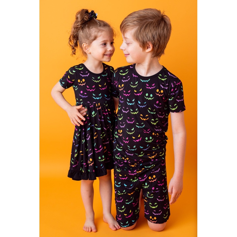 Halloween Night | Two-Piece Bamboo Short Sleeve Toddler & Kids Pajamas