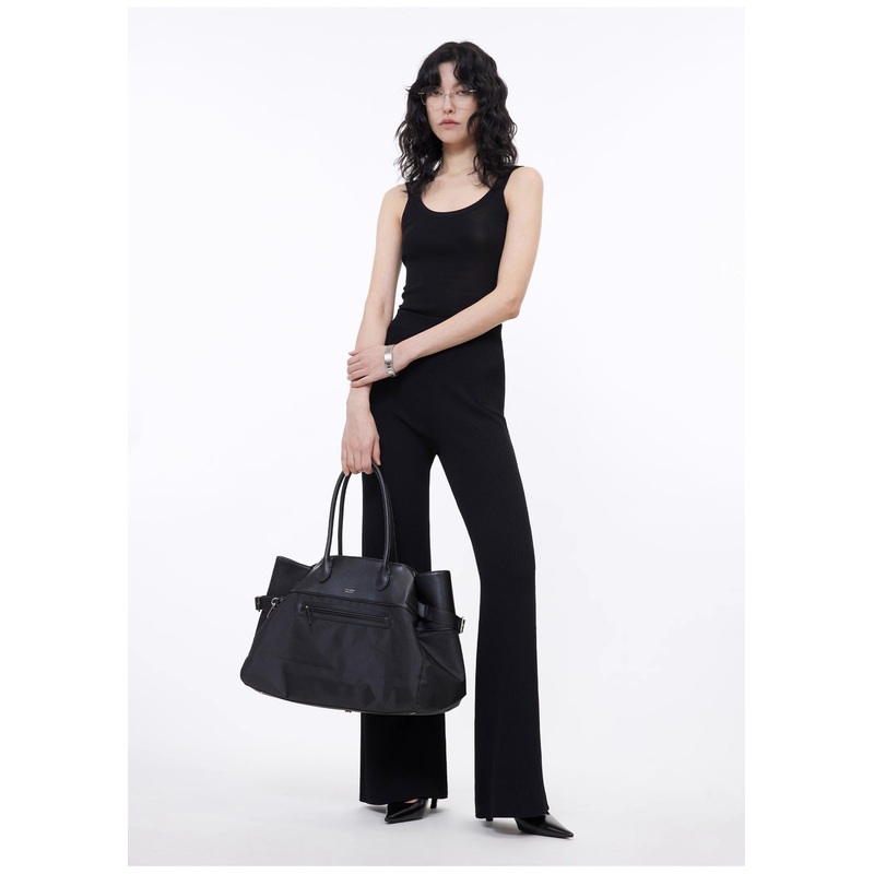 Knitted Bootcut Trousers|Classic Black|Gray|Smoke Ash|S4-6|M8-10|L12-14