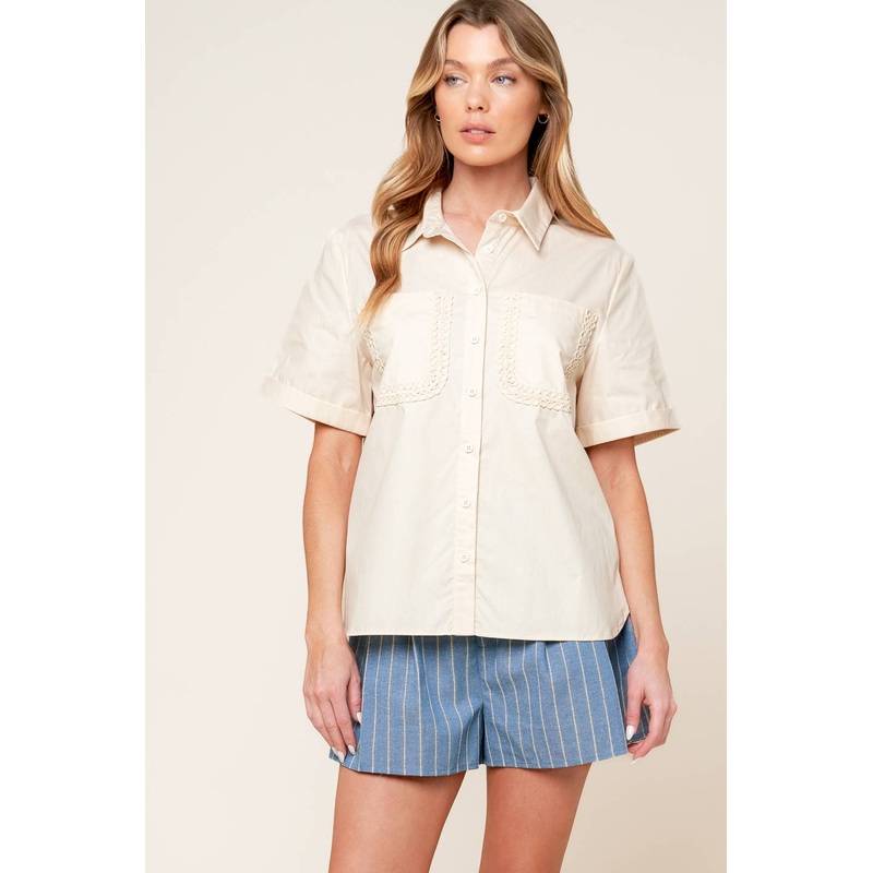 LAYTON CREAM WOVEN TOP|CREAM|S|M|L
