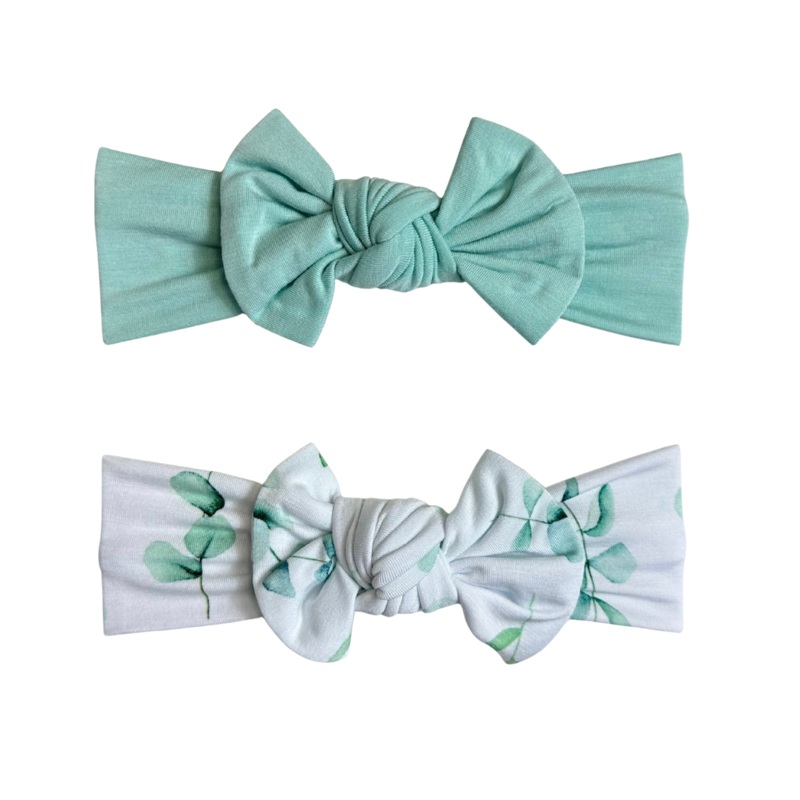 Mint Green + Eucalyptus – Headband Set