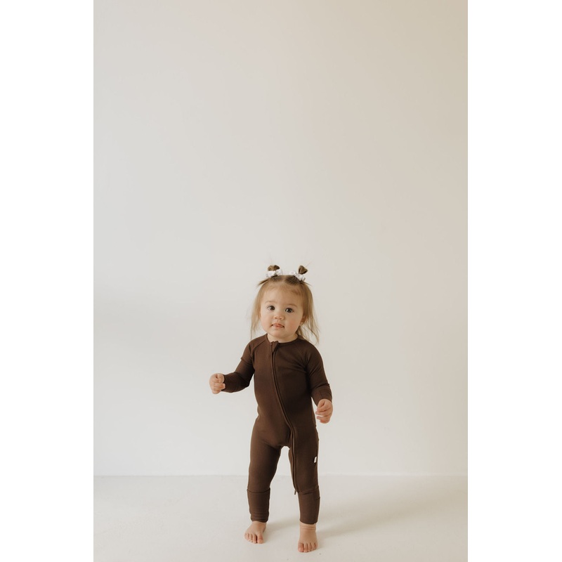 Bamboo Zip Pajamas | Coffee Bean