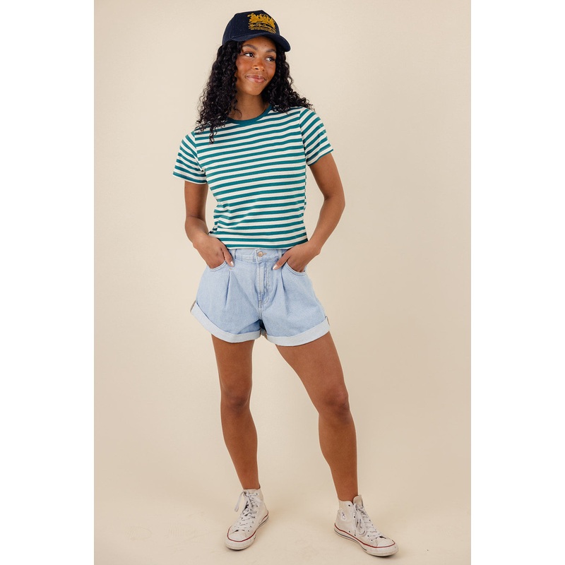 Bowden Striped Tee|SeaGreen|S|M|L|XL