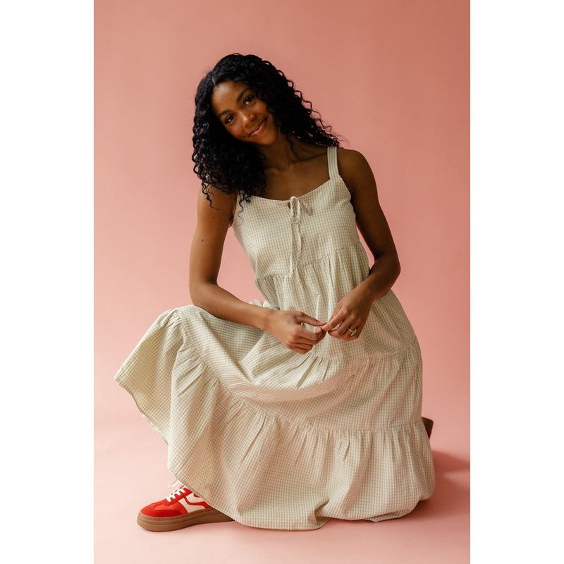 Brooke Tiered Tank Dress|Cornsilk|S|M|L
