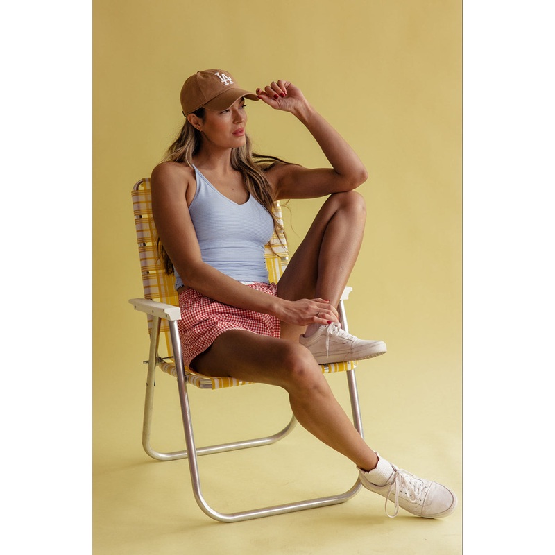 Celeste Flat Rib V-Neck Tankini