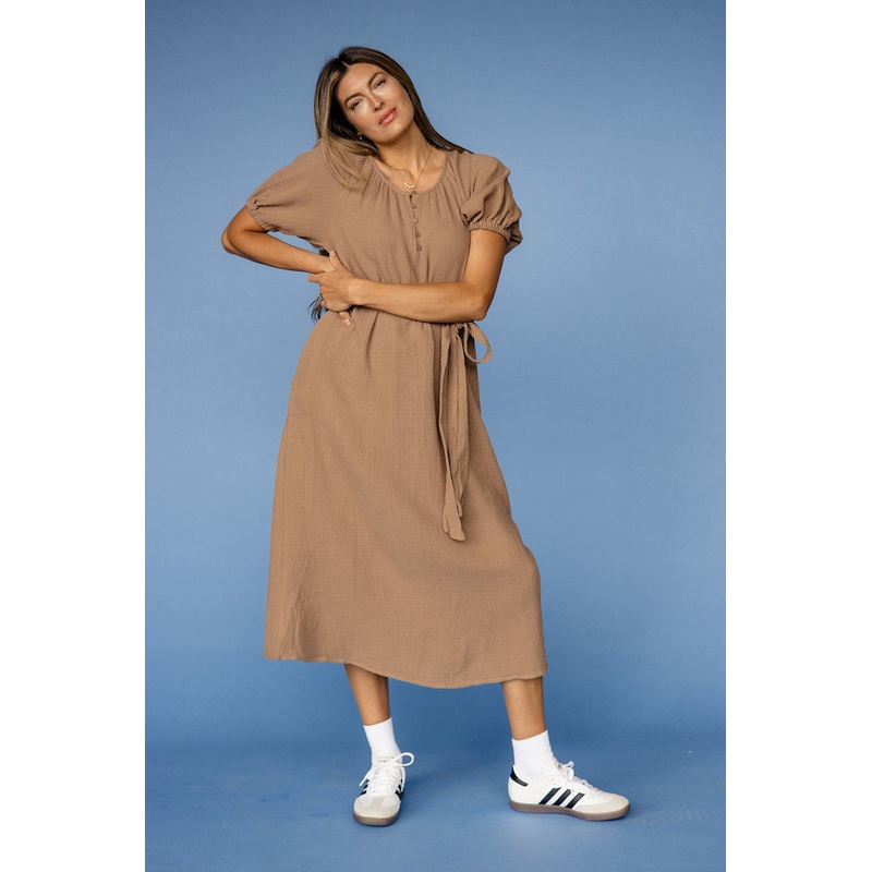 High Hopes Textured Maxi|Tan|S|M|L