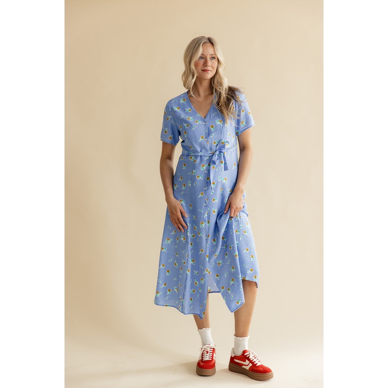Zooey Button Down Dress|Blue|S|M|L|XL