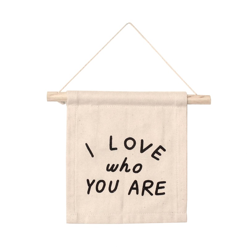 i love who you are hang sign|Natural|Peach