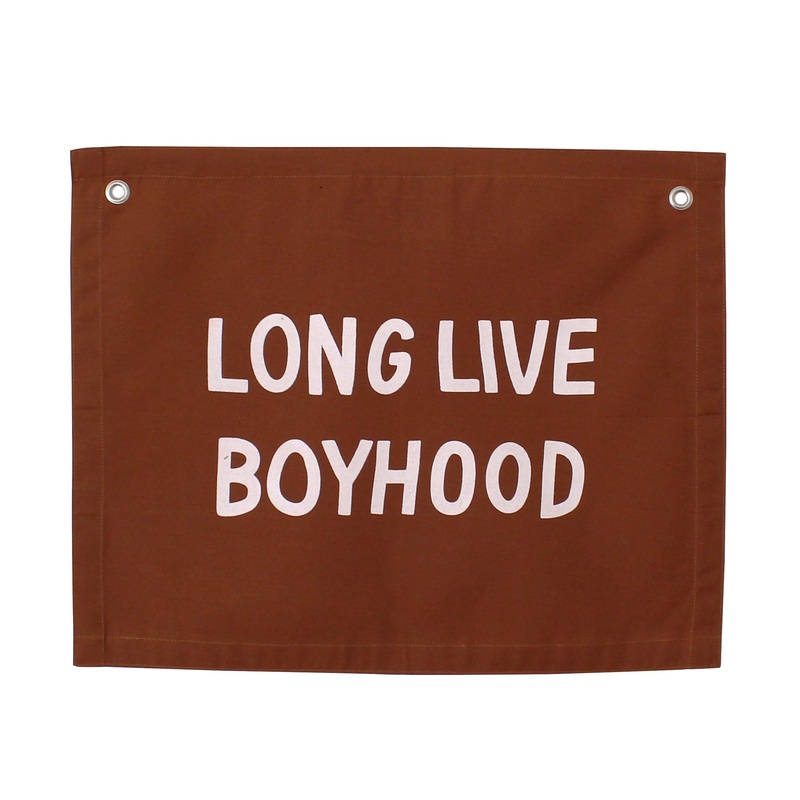 long live boyhood banner|Black|Rust|Natural
